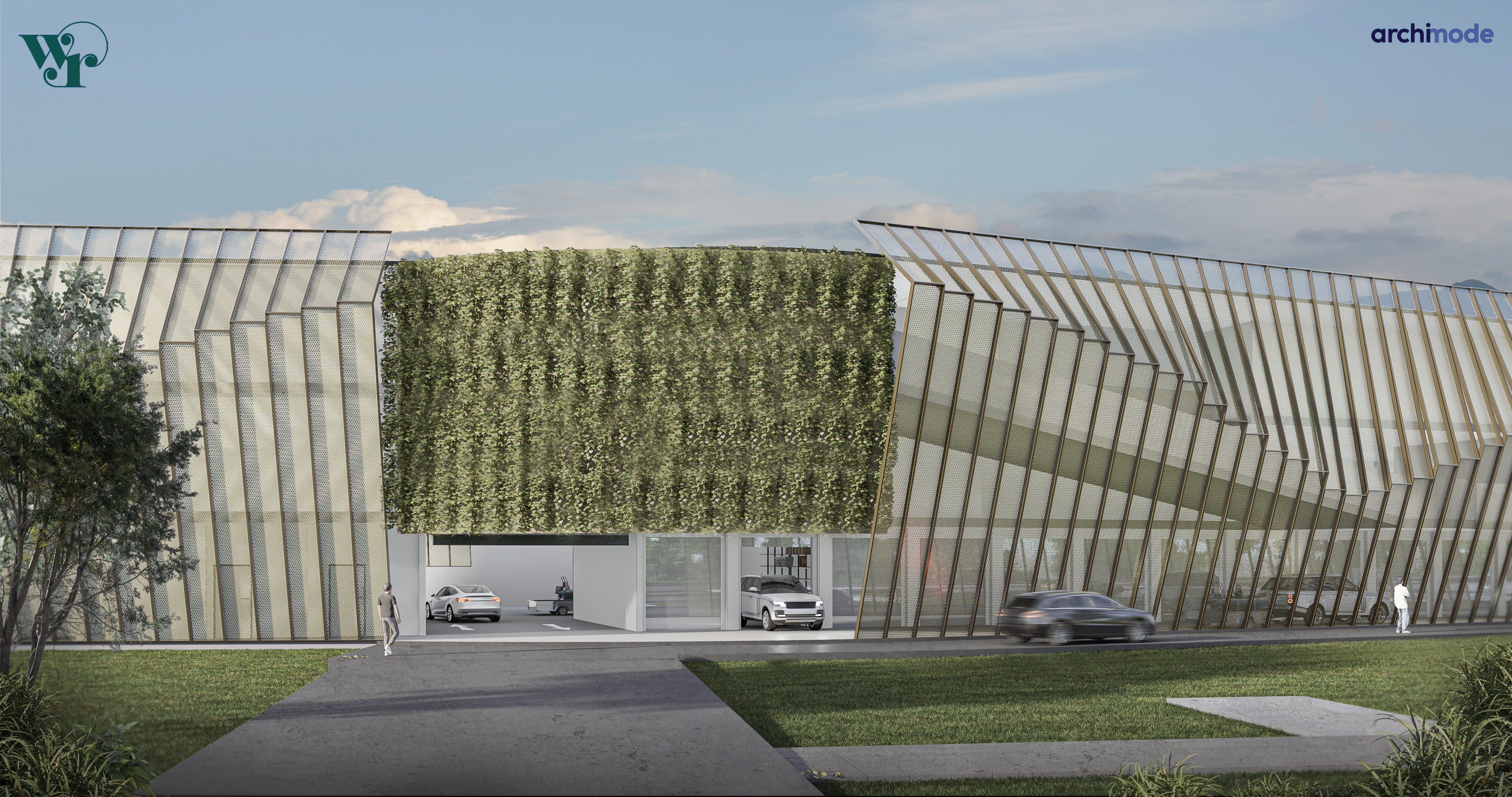 Storage facility exterior view