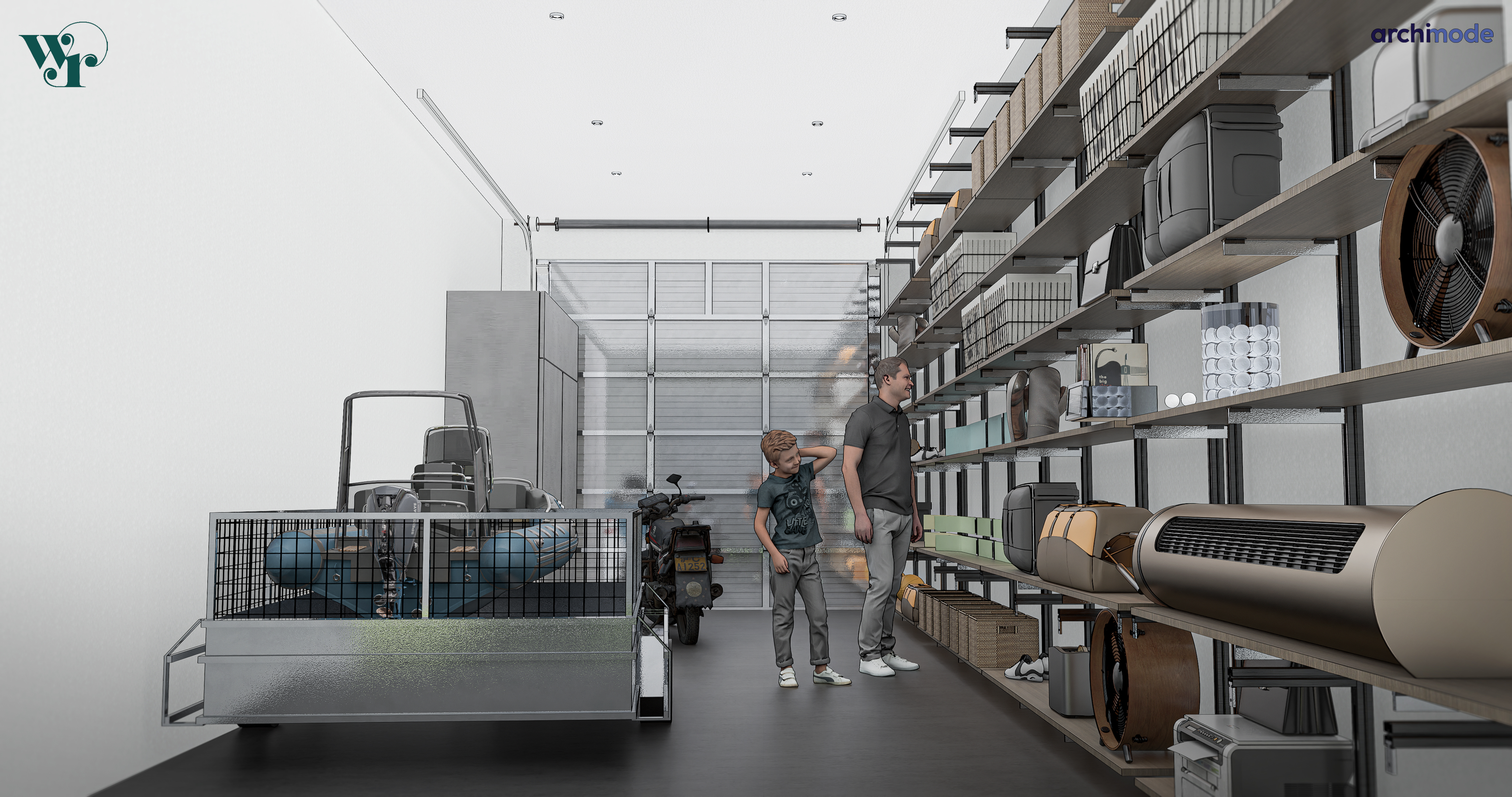 Interior storage units